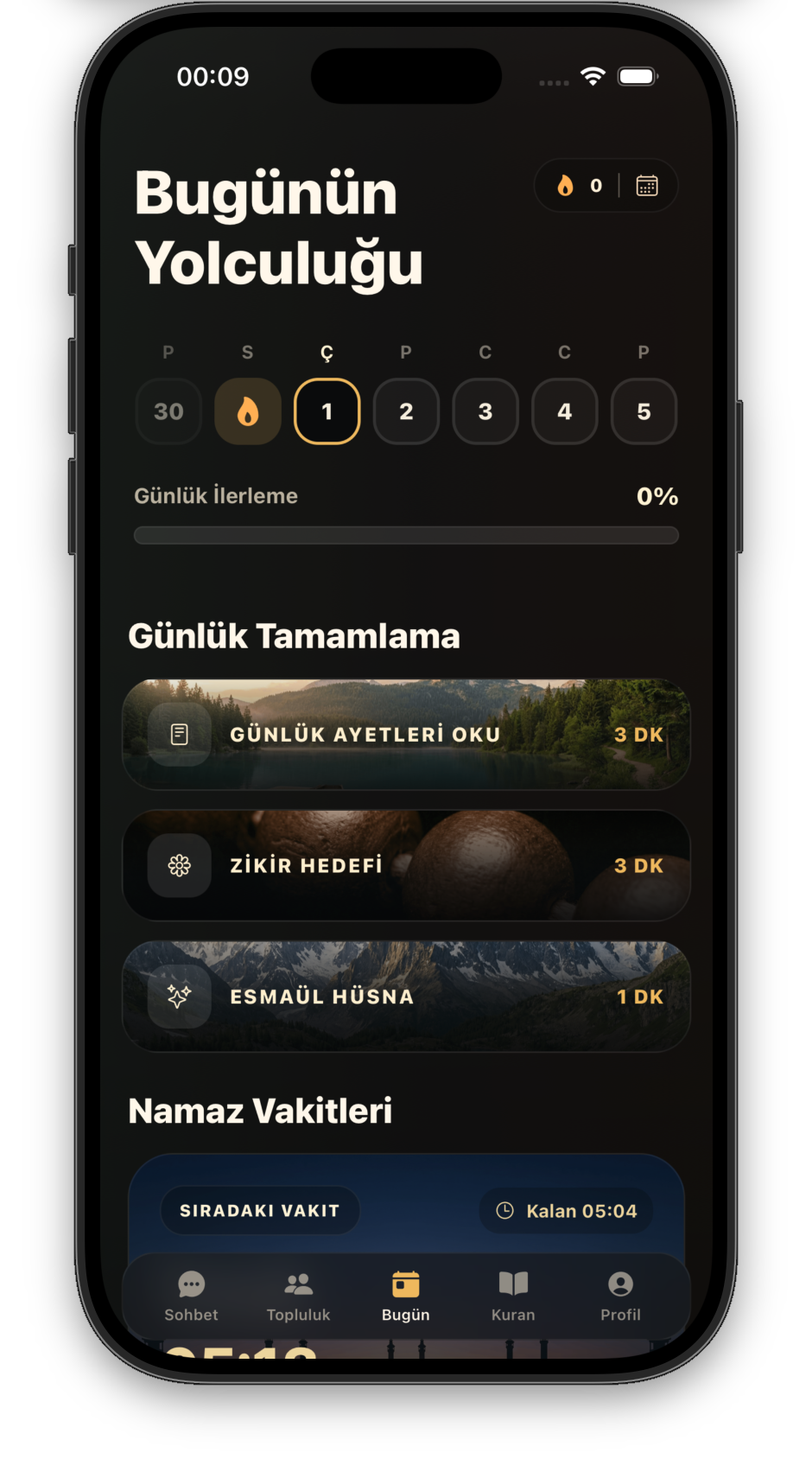Kuran Chat Bugünün Yolculuğu ekran görüntüsü